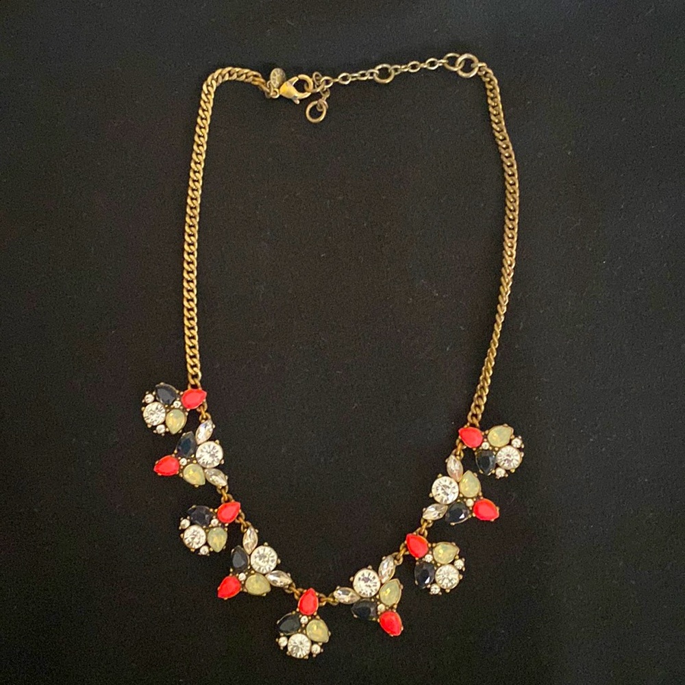 Gold and multi color necklace from jcrew